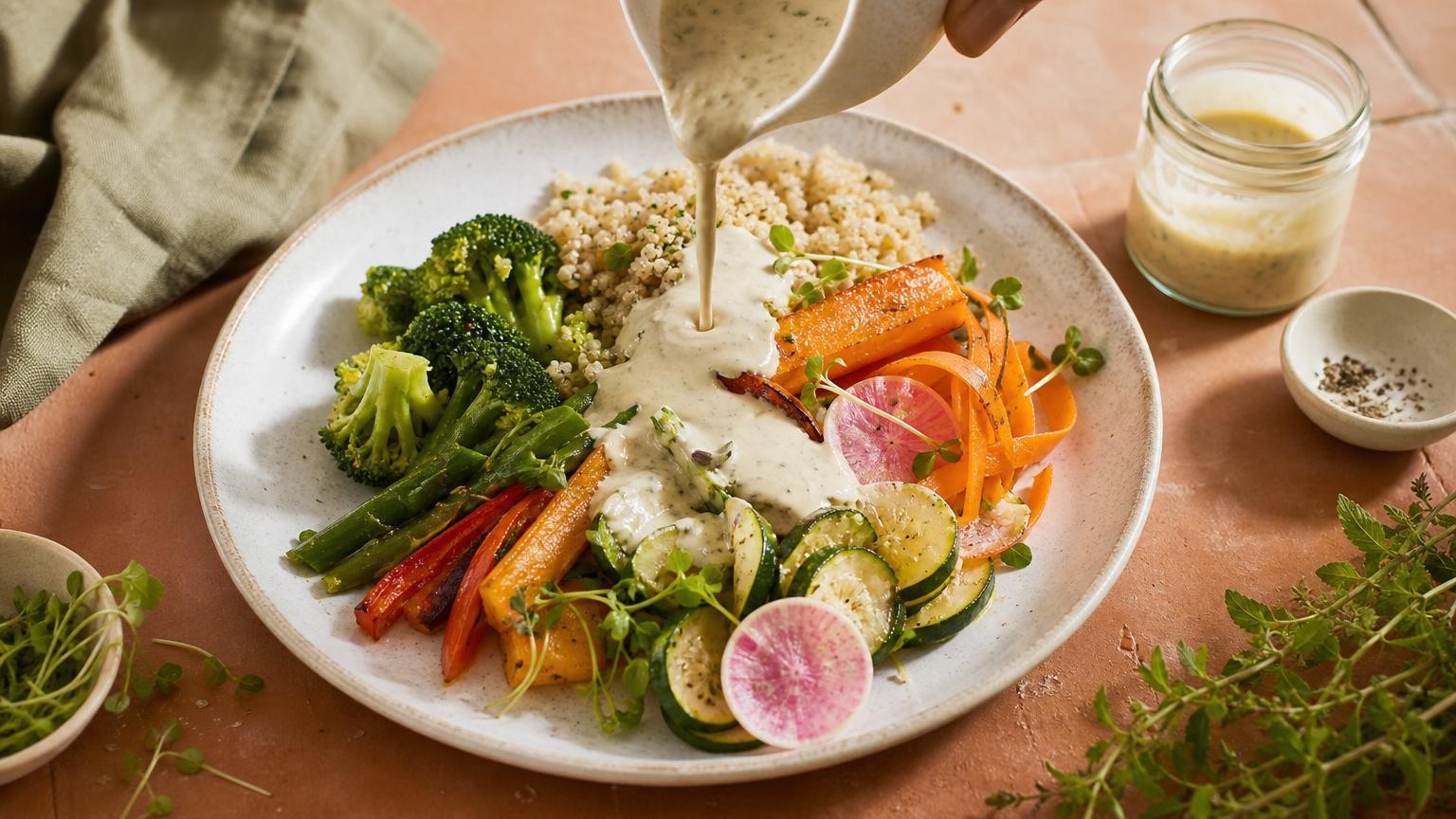 Bol de crème sans lactose pour cuisiner une sauce onctueuse